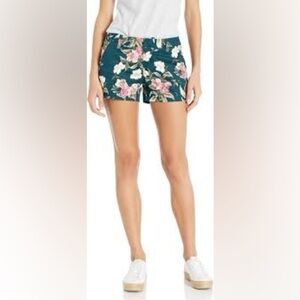 Volcom Floral High Waist Women's Shorts - Black, Pink, White